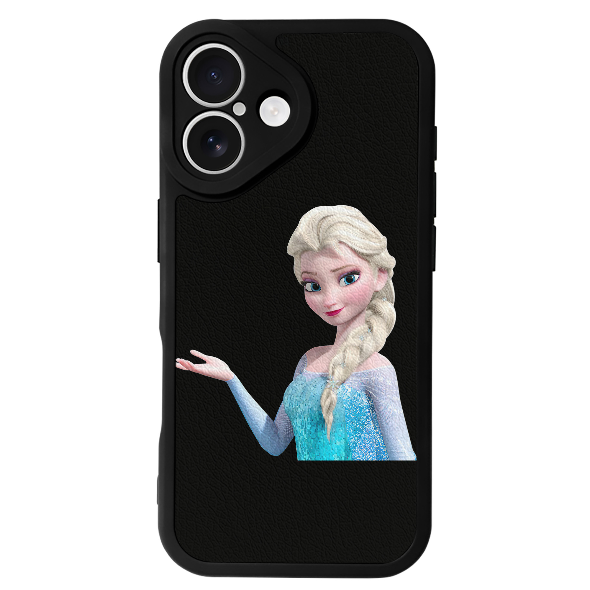 （画像用） アナと雪の女王 アンナ エルサ Frozen Anna Elsa 【iPhone 16シリーズ対応】シリコンスマホケース（レザー調） 材質：シリコン